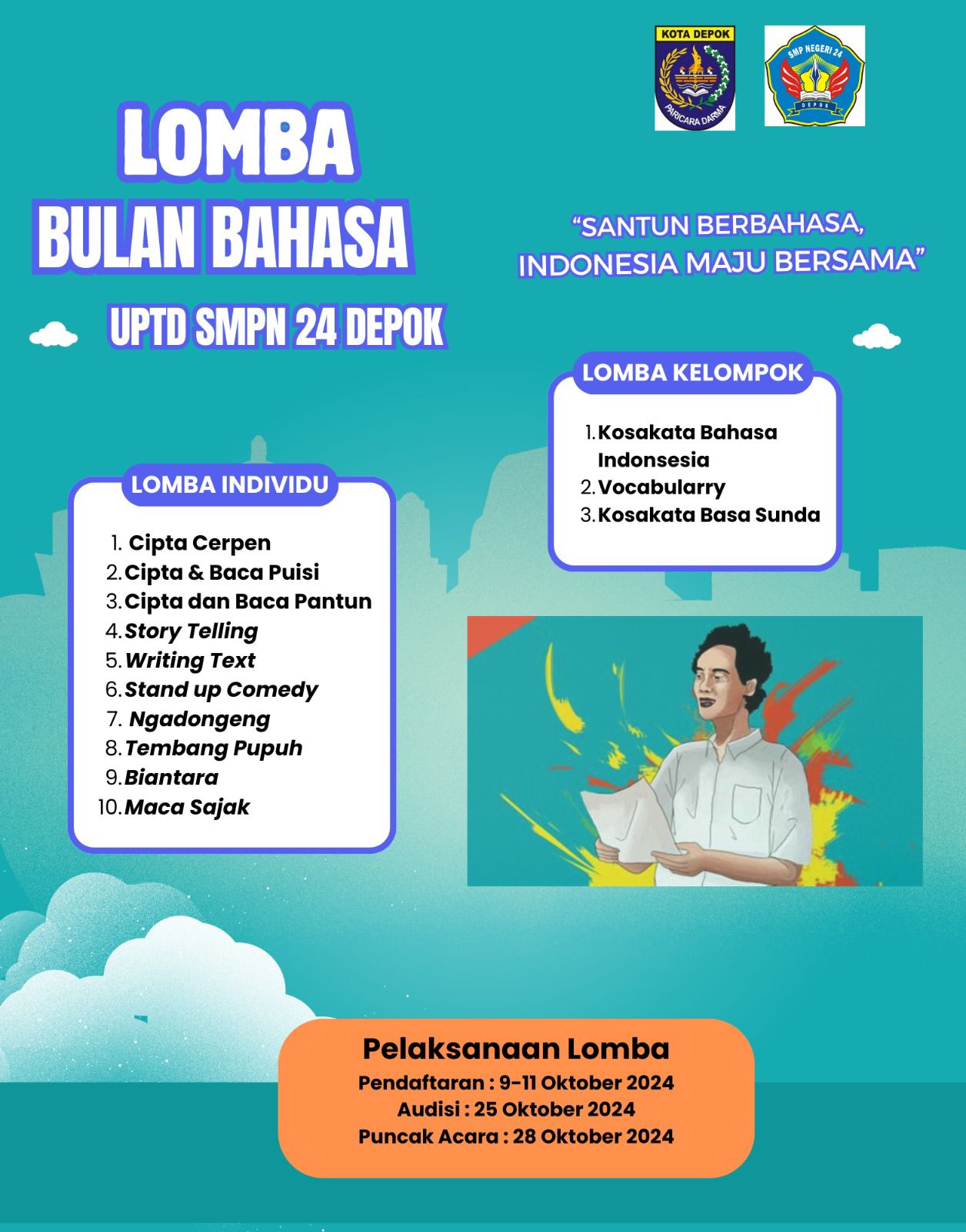 Kegiatan Bulan Bahasa di SMPN 24 Depok